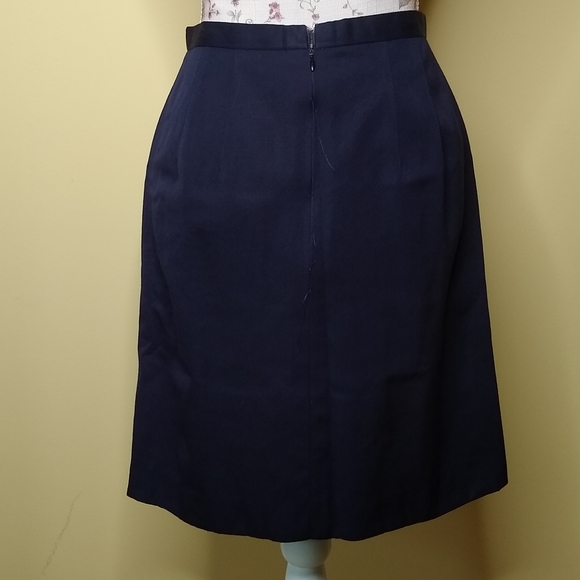 CRISCA by ESCADA Dark Navy Blue Pencil Skirt - Picture 9 of 9